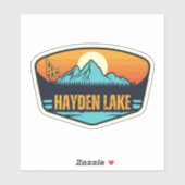 Sticker Hayden Lake, Idaho  (Feuille)