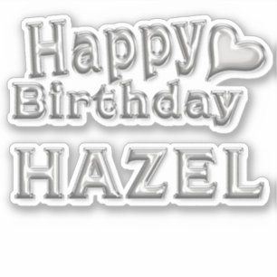 Sticker Hazel Happy Birthday