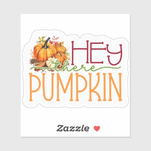 Sticker Hé, Citrouille ! (Feuille)