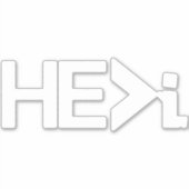 Sticker HE>I KNEELING PRAYING - HE Greater Than i WHT (Devant)