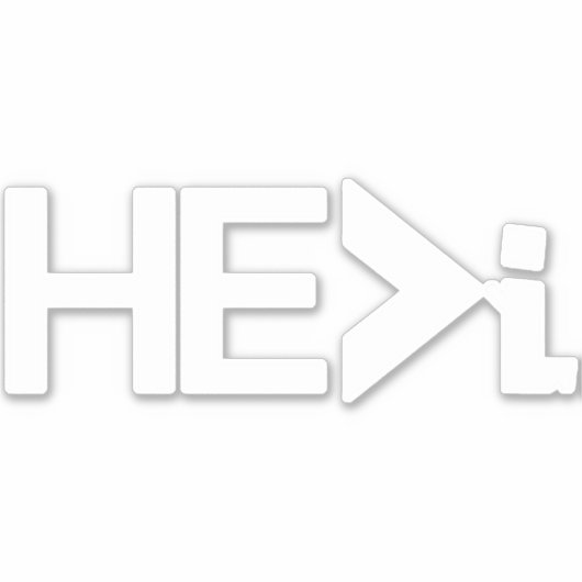 Sticker HE>I KNEELING PRAYING - HE Greater Than i WHT (Devant)