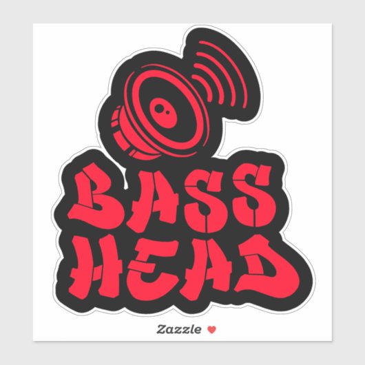 Sticker HEAD red black (Feuille)