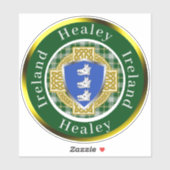 Sticker Healey Shield & Celtic Cross Personnalisé (Feuille)