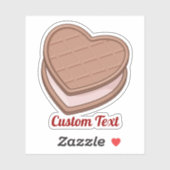 Sticker Heart Biscuit (Feuille)