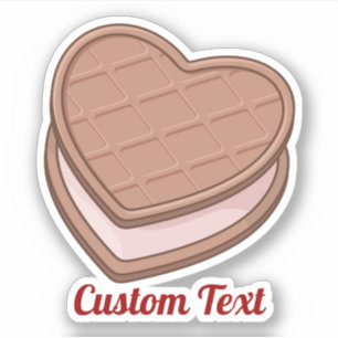 Sticker Heart Biscuit