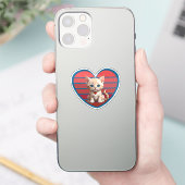 Sticker heart cat (Téléphone)