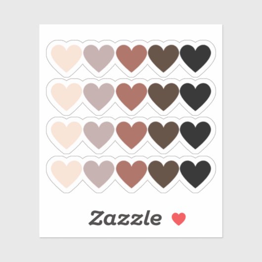 Sticker Heart Shades, Stickers BLM Téléphone (Feuille)