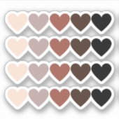 Sticker Heart Shades, Stickers BLM Téléphone (Devant)