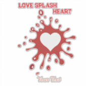 Sticker Heart Splash Art – Creative Love Expression Design (Devant)
