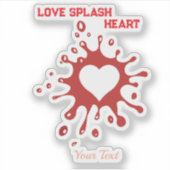 Sticker Heart Splash Art – Creative Love Expression Design (Devant)