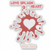Sticker Heart Splash Art – Creative Love Expression Design (Devant)