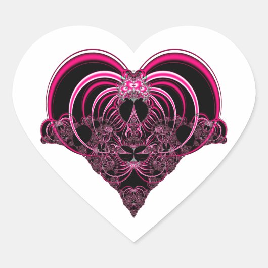 Sticker-Heart Vorm Sjabloon Hart Sticker (Voorkant)