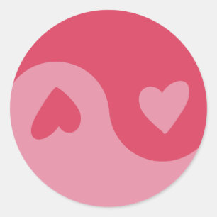 Sticker Heart Yin Yang