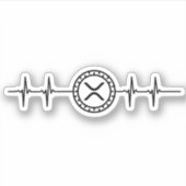 Sticker Heartbeat du trader xrp (Devant)
