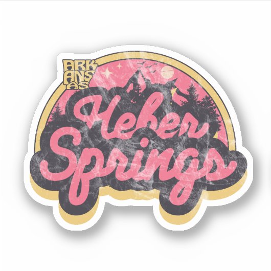 Sticker Heber Springs, Arkansas (Devant)