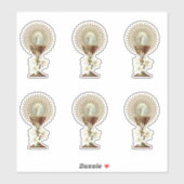 Sticker Hébergement eucharistique Chalice avec résurrectio (Feuille)