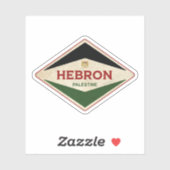 Sticker Hébron Palestine Vintage (Feuille)