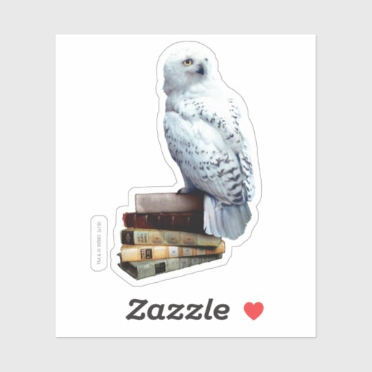 Sticker Hedwig dans les livres (Feuille)