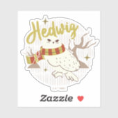 Sticker Hedwig Whimsical Forest Drawing (Feuille)