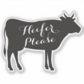 Sticker Heifer S'Il Vous Plaît Décaler (Devant)
