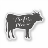 Sticker Heifer S'Il Vous Plaît Décaler (Devant)