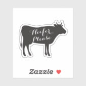 Sticker Heifer S'Il Vous Plaît Décaler (Feuille)