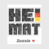 Sticker Heimat, Allemagne, Allemagne (Feuille)