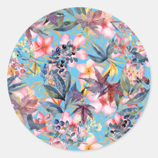 Sticker - Helder mooie waterverf bloemen