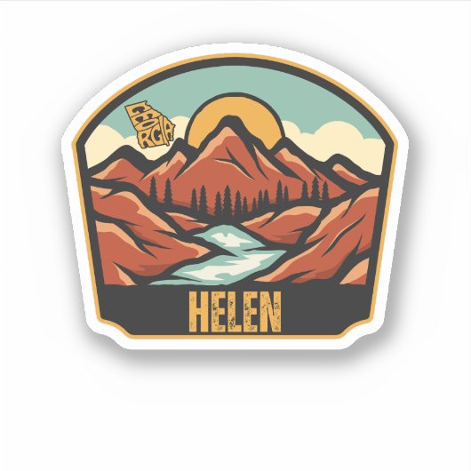 Sticker Helen, Géorgie (Devant)