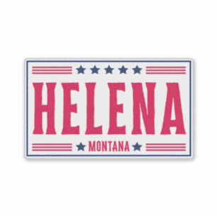Sticker HELENA MONTANA Étoiles & rayures