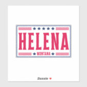 Sticker HELENA MONTANA Étoiles & rayures (Feuille)