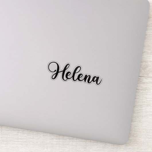 Sticker Helena Name - Calligraphie manuscrite (Détail)