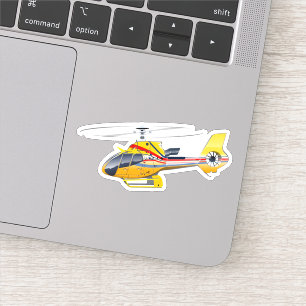 Sticker Hélicoptère de dessin