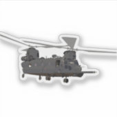 Sticker Hélicoptère militaire MH-47 Chinook (Devant)
