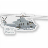 Sticker hélicoptère UH-1 (Devant)