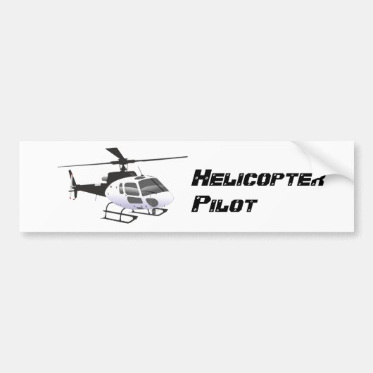 Sticker helikopterpiloot (Voorkant)