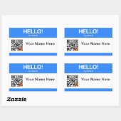 Sticker Hello du code QR (Feuille)
