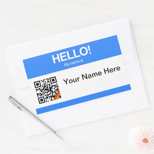 Sticker Hello du code QR (Enveloppe)