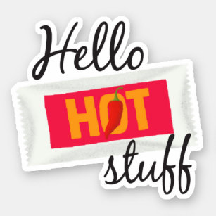 Sticker Hello Hot Stups
