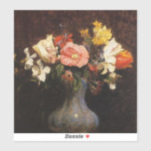 Sticker Henri Fantin-Latour, Fleurs, Camelias, Tulipes (Feuille)