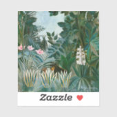 Sticker Henri Rousseau - La jungle équatoriale (Feuille)