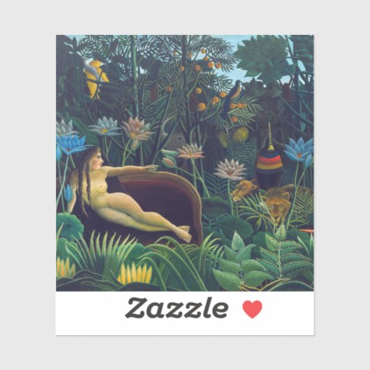 Sticker Henri Rousseau - Le Rêve / Le Reve (Feuille)