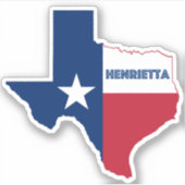 Sticker Henrietta Texas (Devant)