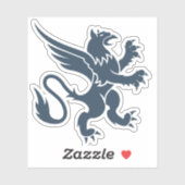 Sticker Heraldic Griffin (Feuille)