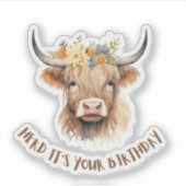 Sticker Herd c'est ton anniversaire (Devant)