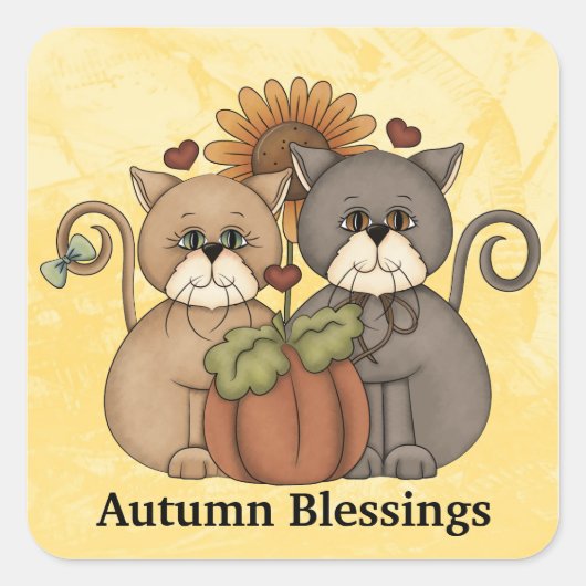 Sticker herfst Blessings (Voorkant)