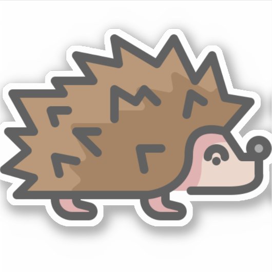 Sticker hérisson (Devant)