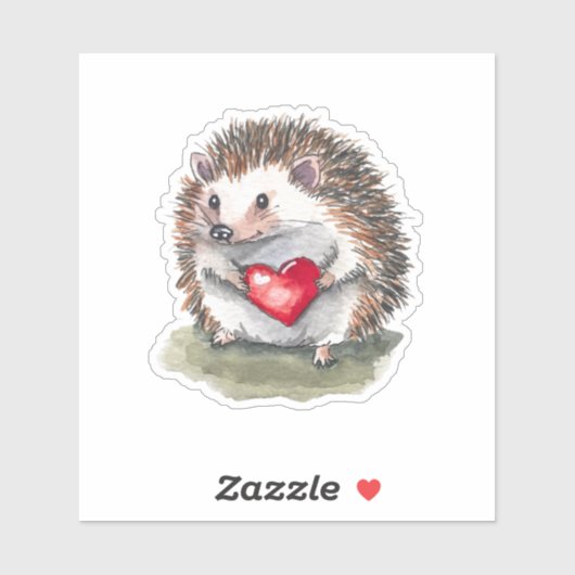 Sticker hérisson (Feuille)