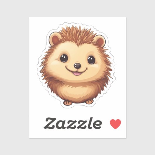 Sticker Hérisson de dessin (Feuille)