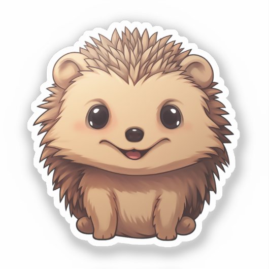 Sticker Hérisson de dessin (Recto)